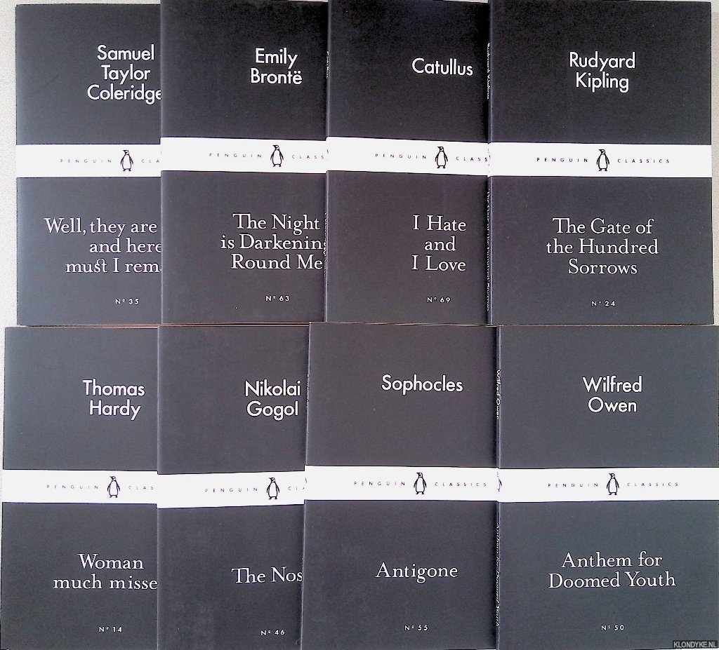 Coleridge, Samuel Taylor & Emily Bront & Catullus & Rudyard Kipling & Thomas Hardy & Nikolai Gogol & Sophocles & Wilfred Owen - 8x Penguin Little Black Classics
