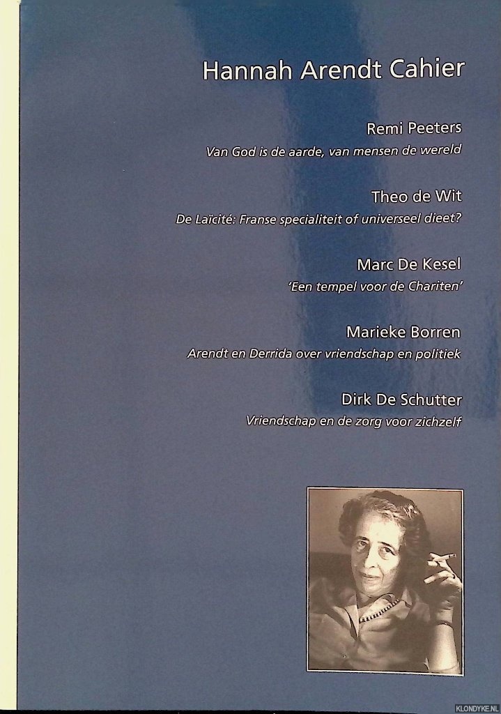 Peeters, Remi - en anderen - Hannah Arendt Cahier 1.