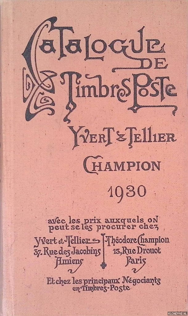 Yvert & Tellier-Champion - Catalogue de timbres poste