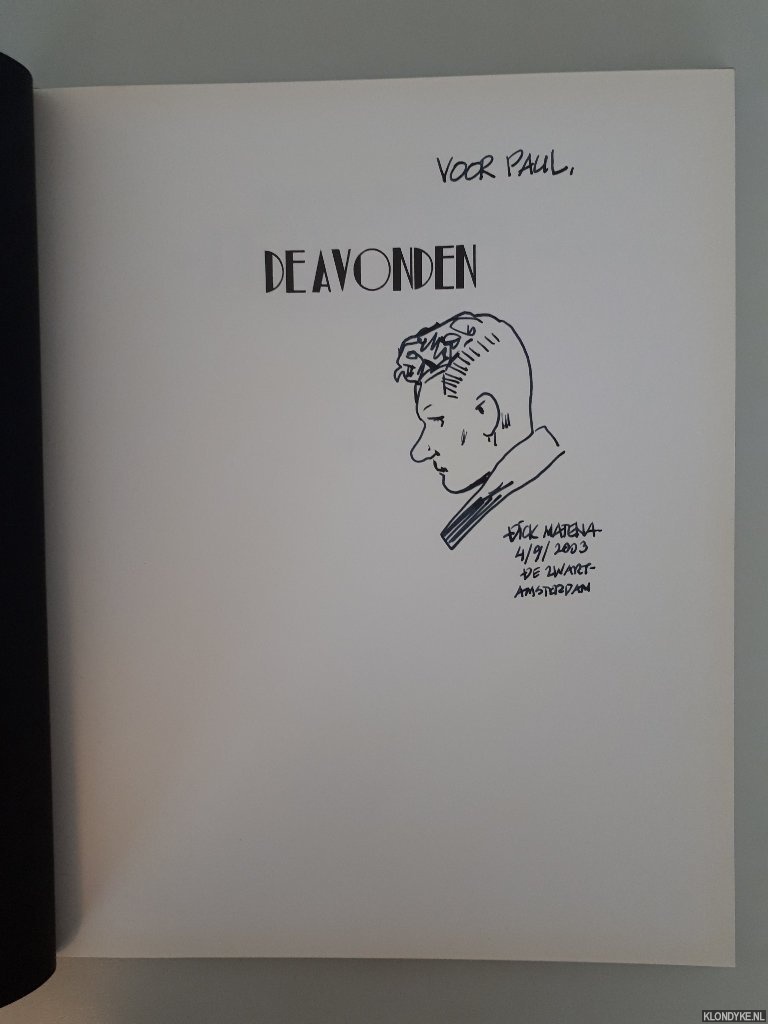 Reve, Gerard & Dick Matena - De Avonden: een beeldverhaal, deel 1 *GESIGNEERD met kleine ORIGINELE TEKENING*