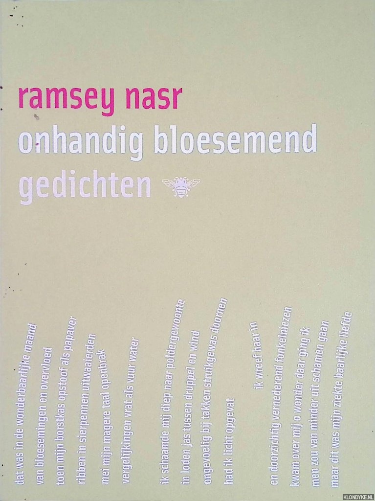 Nasr, Ramsey - Onhandig bloesemend: gedichten *GESIGNEERD*