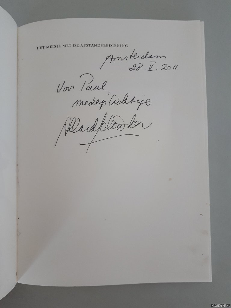 Schrder, Allard - Het meisje met de afstandsbediening: gedichten *GESIGNEERD*