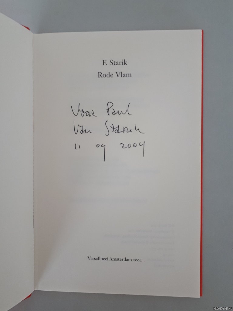 Starik, F. - Rode Vlam *GESIGNEERD*