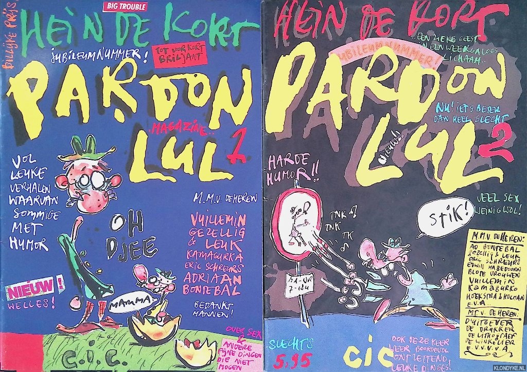 Kort, Hein de - Pardon Lul: magazine (2 delen)