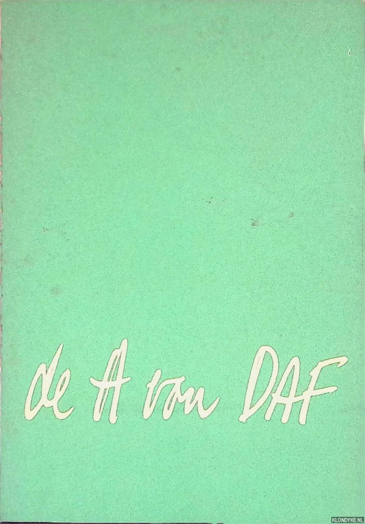 DAF - de A van DAF