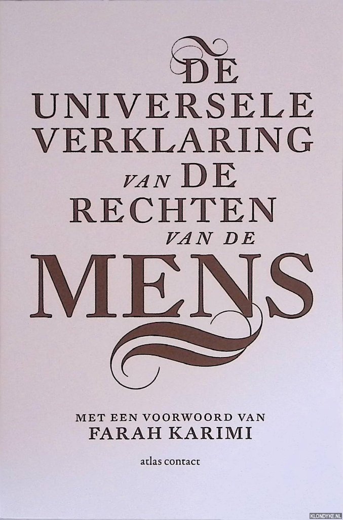 Karimi, Farah (voorwoord) - De Universele Verklaring van de Rechten van de Mens