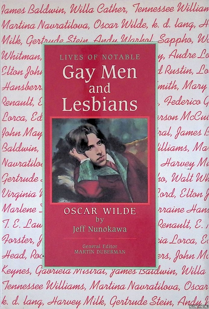 Nunokawa, Jeff - Lives of Notable Gay Men and Lesbians: Oscar Wilde