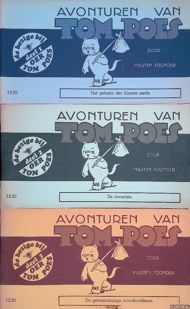 Toonder, Marten - Avonturen van Tom Poes: Oer Tom Poes (3 delen)