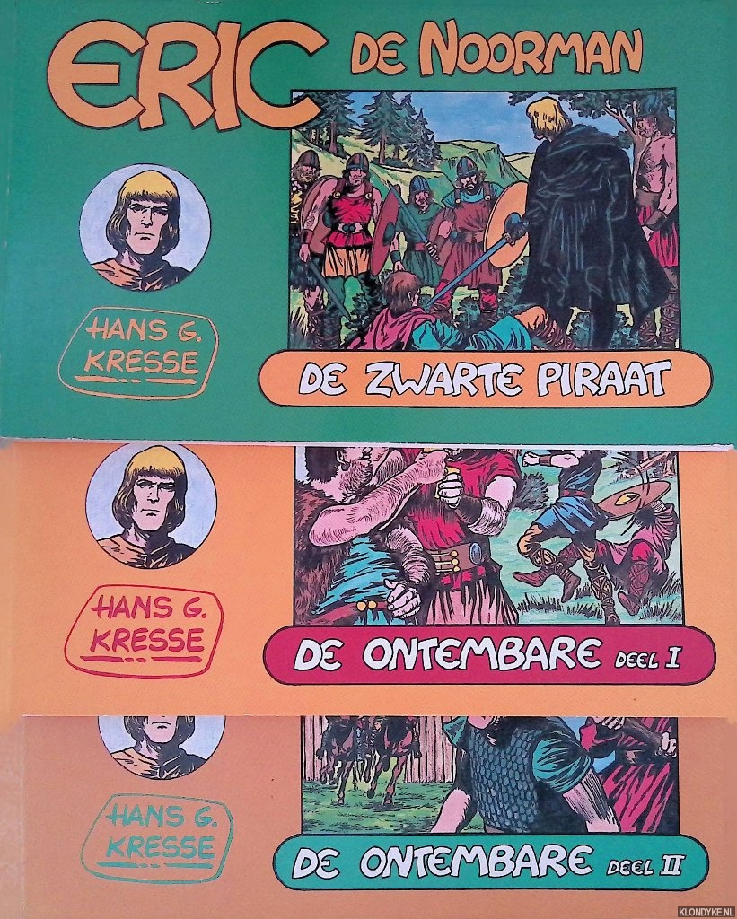 Kresse, Hans G. - Eric de Noorman: De zwarte piraat; De ontembare (3 delen)
