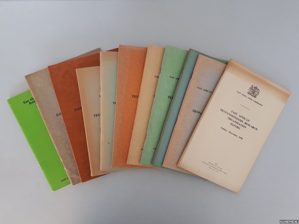 Lumsden, W.H.R. - and others - East African Trypanosomiasis Research Organization Report 1958-1972 (11 volumes)
