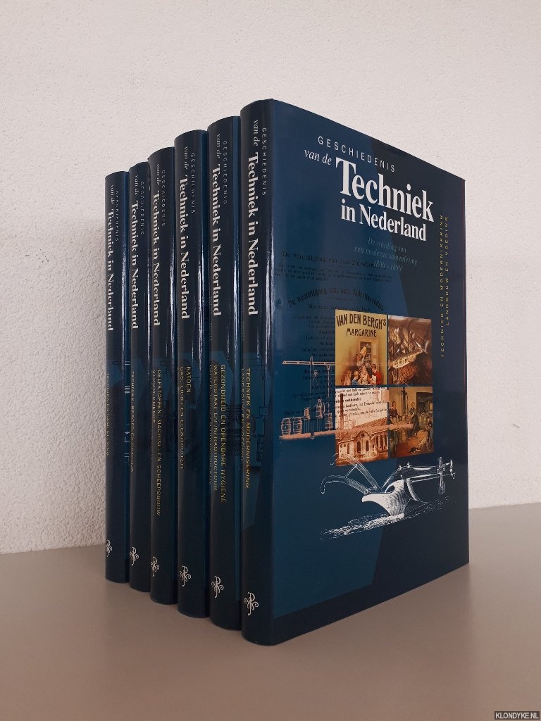 Lintsen, H.W. & M.S.C. Bakker & E. Homburg & D. van Lente & J.W. Schot & G.P.J. Verbong - Geschiedenis van de techniek in Nederland: de wording van de moderne samenleving 1800-1890 (6 delen)