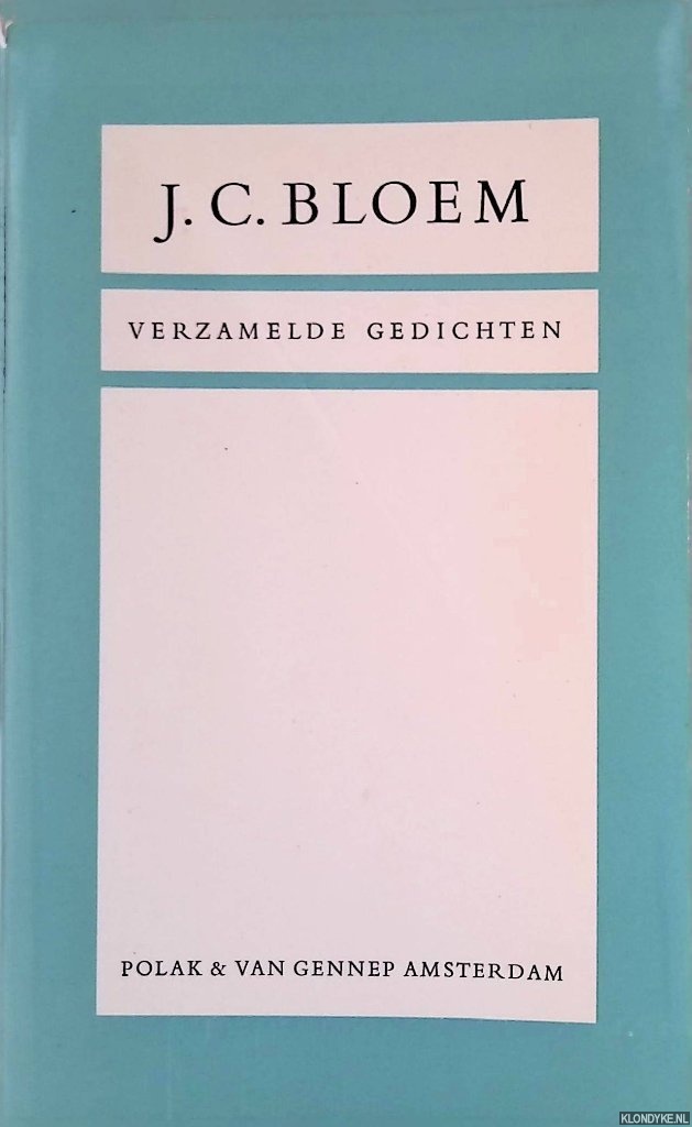 Bloem, J.C. - Verzamelde gedichten