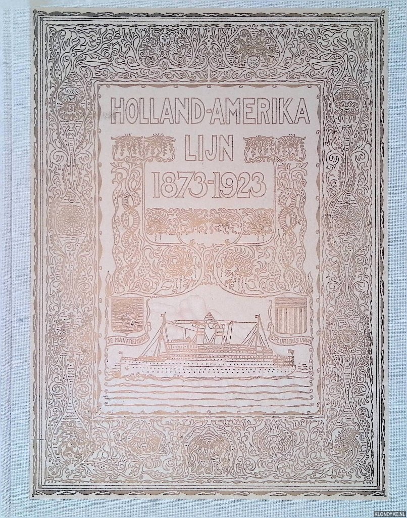 Boer, dr. M.G. de - De Holland-Amerika Lijn 1873-1923