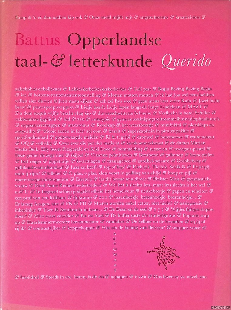 Battus - Opperlandse taal- & letterkunde