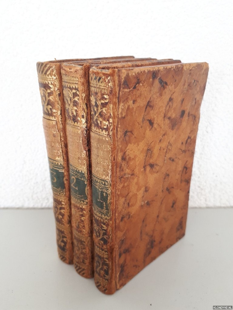 Geneve 1784-1785 - Discours sur les sujets les plus importans a la prosprit des socits politiques (3 volumes)